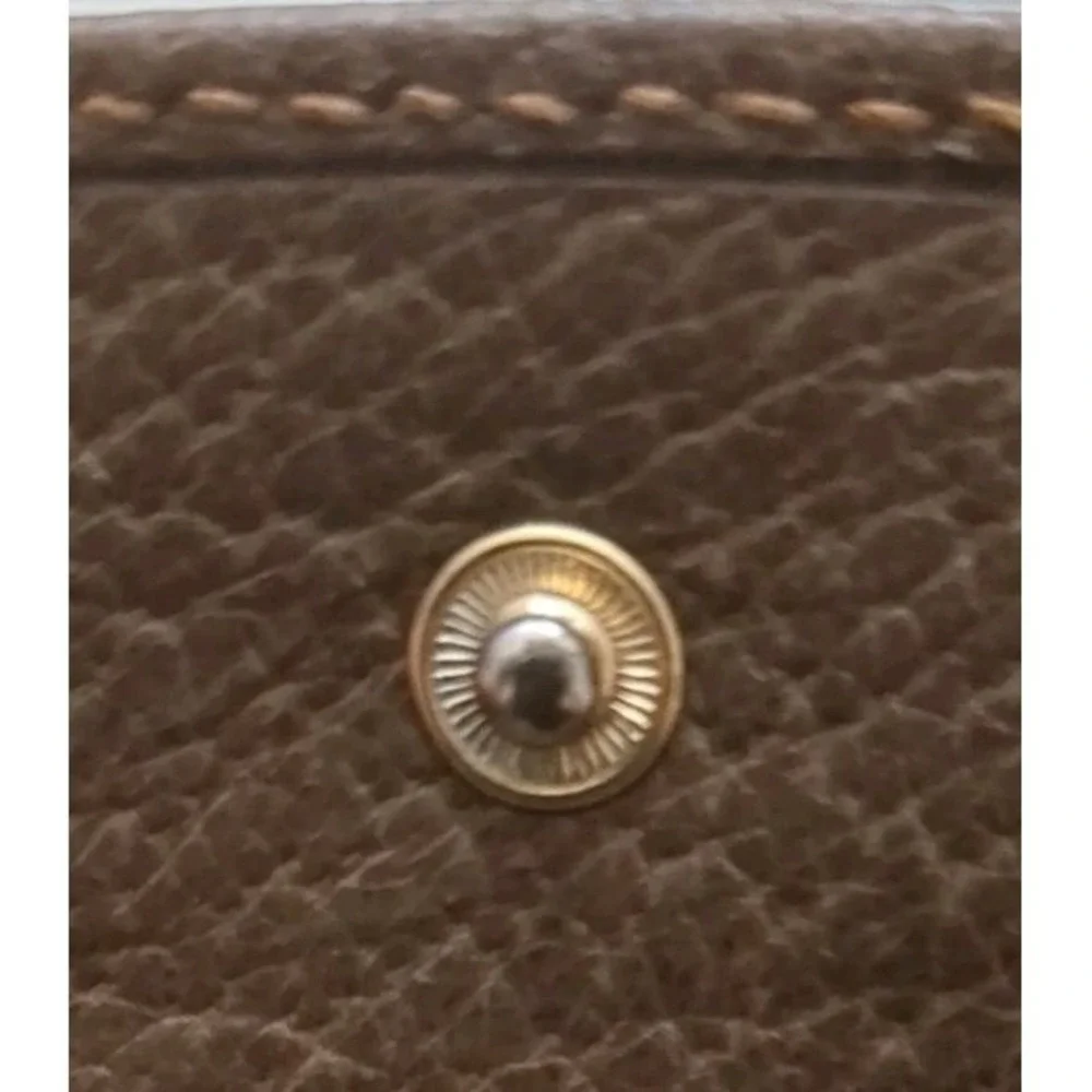 Gucci‎ Vintage Brown GG Logo Monogram Small Bifold Wallet Amazing Condition